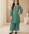 Lumira Cotton Embroidered Stitched 3-Piece Suit-Zoe Green