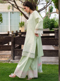Mint Green-Chandan Nagri Lawn Cotton Embroidered Stitched 3-Piece Suit-Misey Pearl