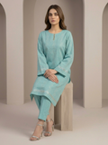Blue-Bin Shaukat Lawn Brosha Printed Stitched 2-Piece Suit