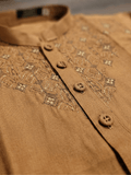 Velvour Boys Wash and Wear Embroidered Stitched Kurta Trouser Set-ART VB165-B