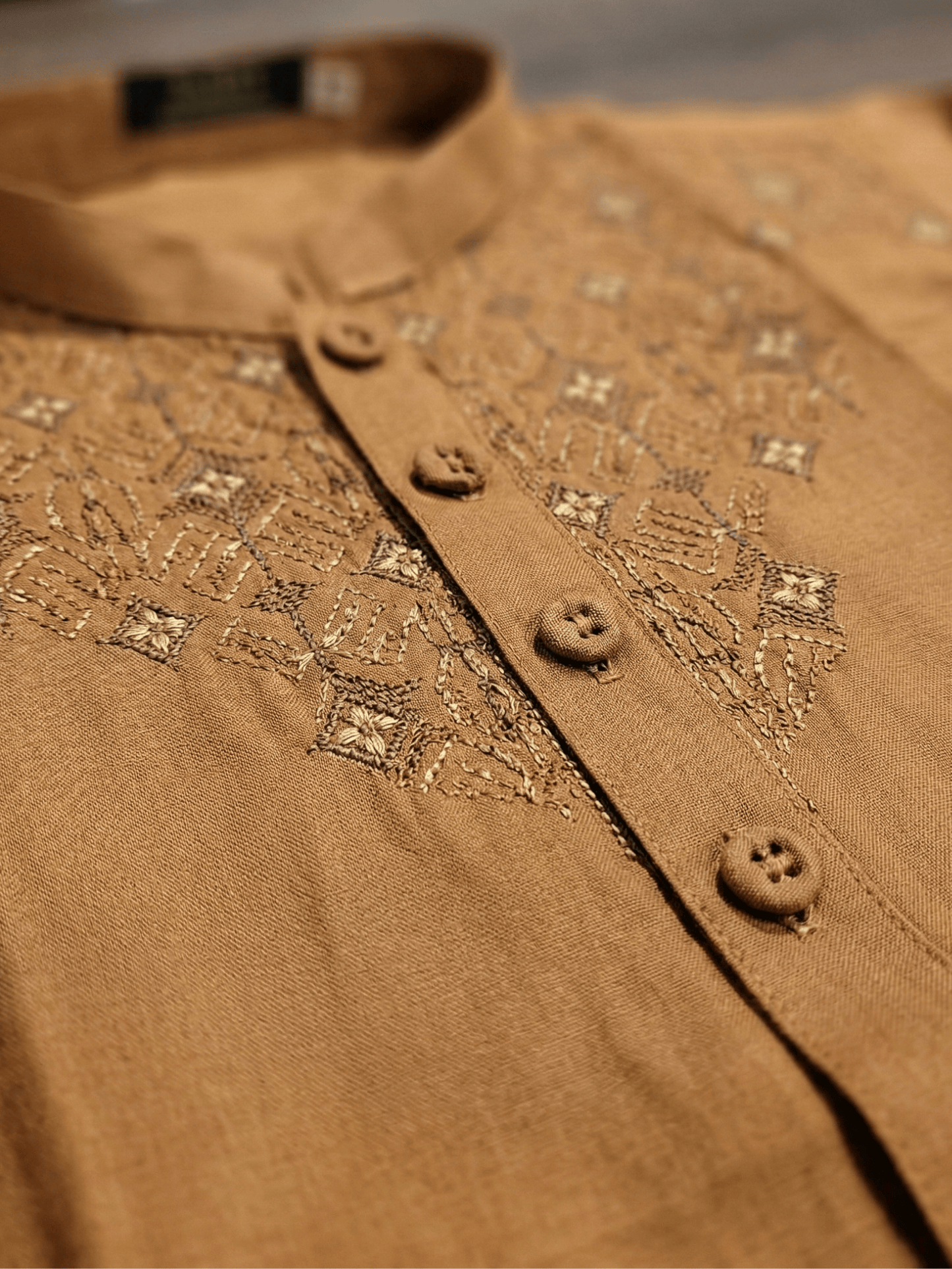 Velvour Boys Wash and Wear Embroidered Stitched Kurta Trouser Set-ART VB165-B