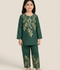 Velvour Girls Cotton Printed Co-Ord Set-VG211-B