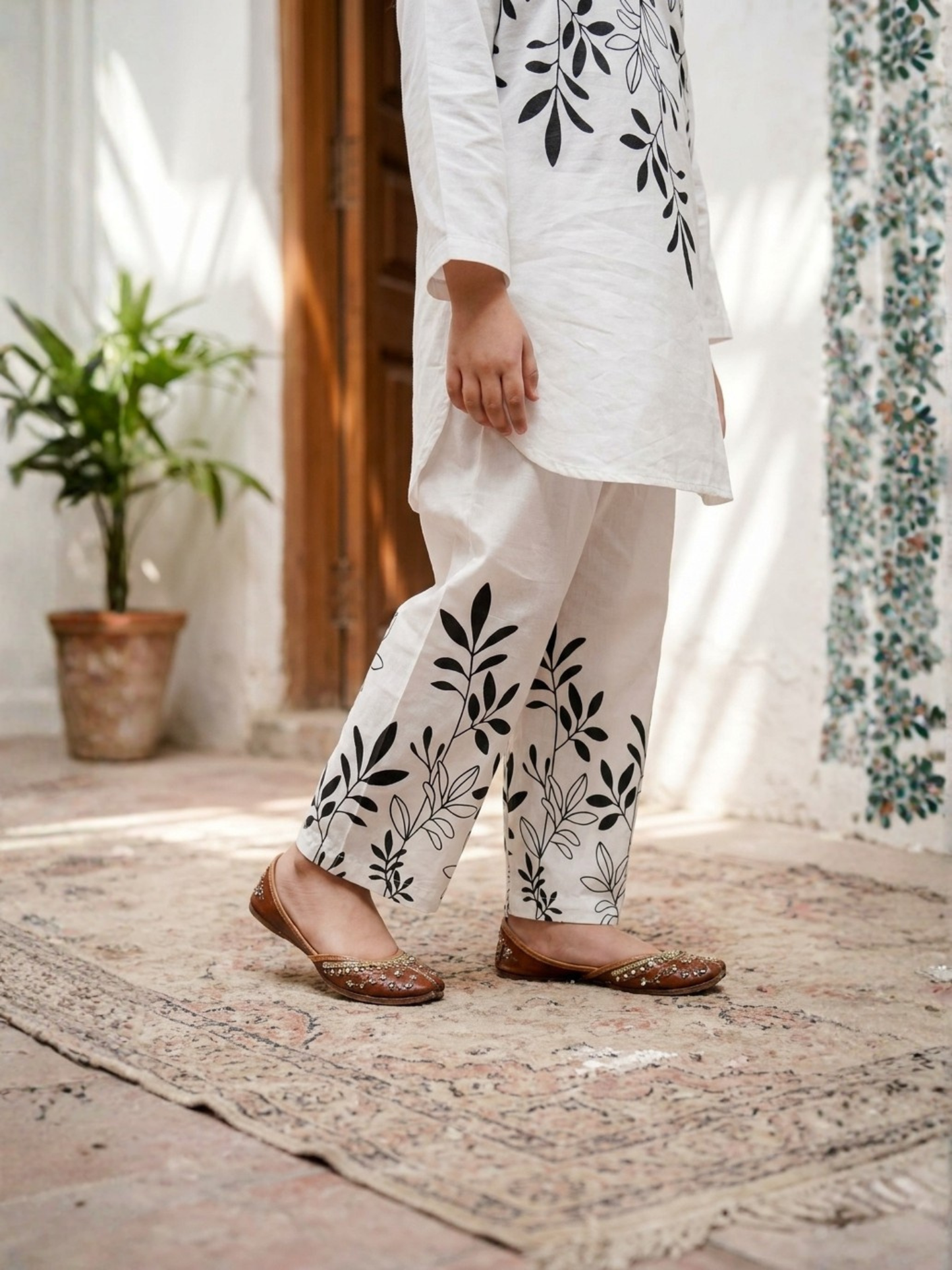 Velvour Girls Cotton Printed Co-Ord Set-VG211-A