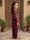 Velvour Girls Viscose Printed Stitched 2-Piece Suit-VG110-B
