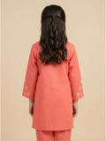 Velvour Girls Cotton Embroidered Stitched 2-Piece Suit-VG181-B