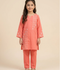Velvour Girls Cotton Embroidered Stitched 2-Piece Suit-VG181-B