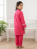 Velvour Girls Cotton Embroidered Co-Ord Set-VG212-B