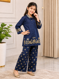 Velvour Girls Cotton Printed Co-Ord Set-VG218-A