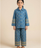 Velvour Girls Jacquard Printed Co-Ord Set-VG219-A