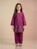 Velvour Girls Cotton Embroidered Co-Ord Set-VG209-A