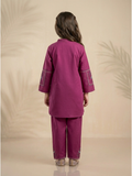 Velvour Girls Cotton Embroidered Co-Ord Set-VG209-A