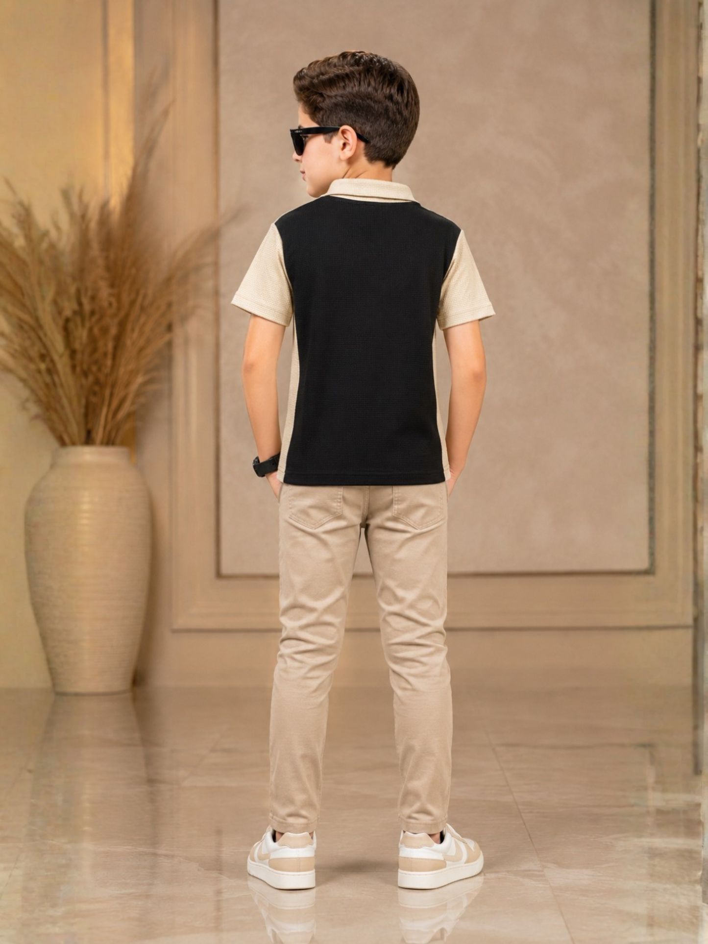 Velvour Boys Polyester Polo Shirt-VP28-A