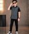 Velvour Boys Polyester Polo Shirt-VP28-C