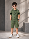 Velvour Boys Pique Printed Tracksuit-VPS05