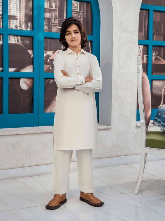 Velvour Boys Cotton Stitched Shalwar Kameez-VB208-B