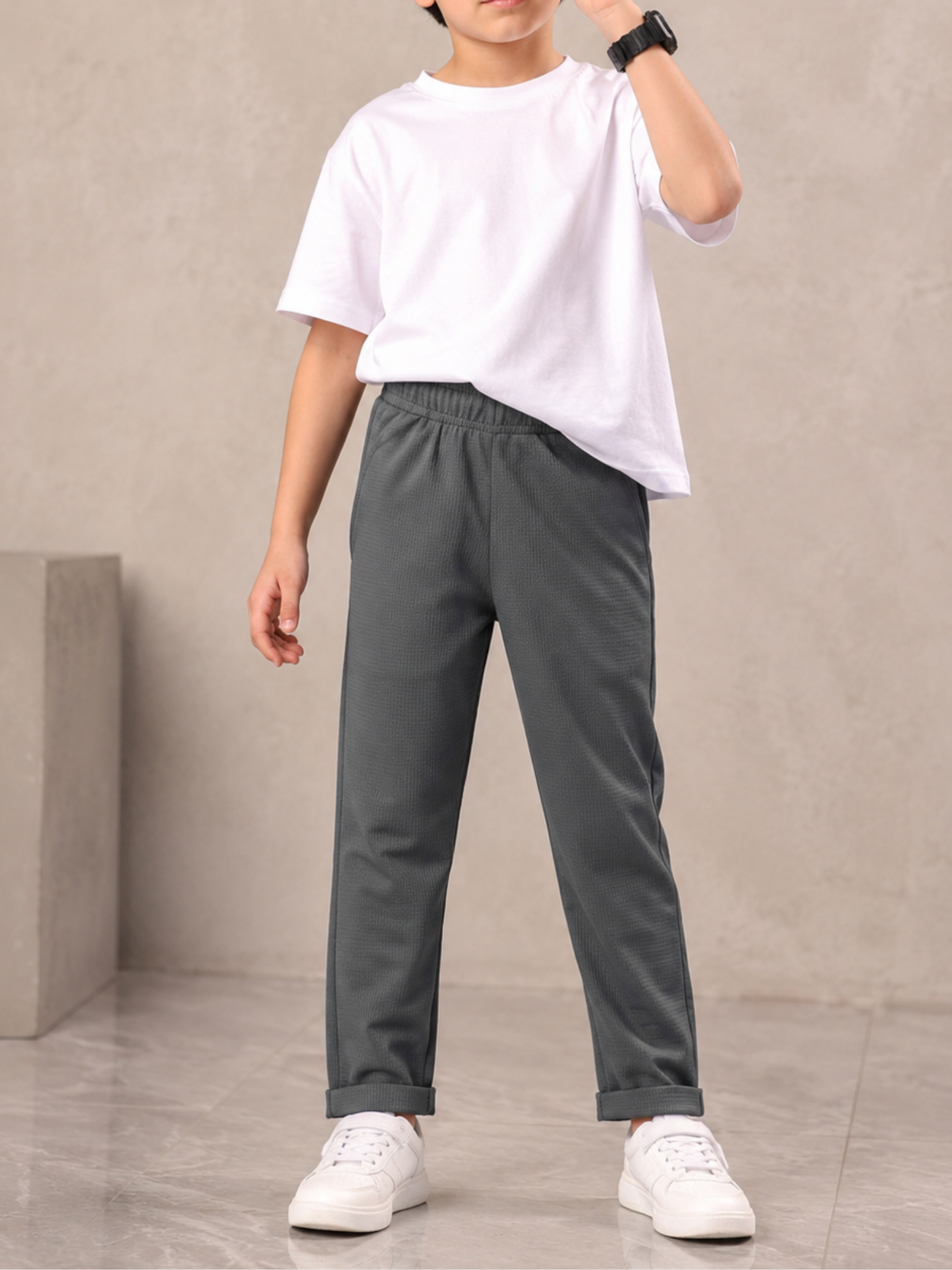 Velvour Boys Polyester Trouser-VT29-C