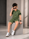 Velvour Boys Pique Printed Tracksuit-VPS05