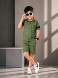 Velvour Boys Pique Printed Tracksuit-VPS05