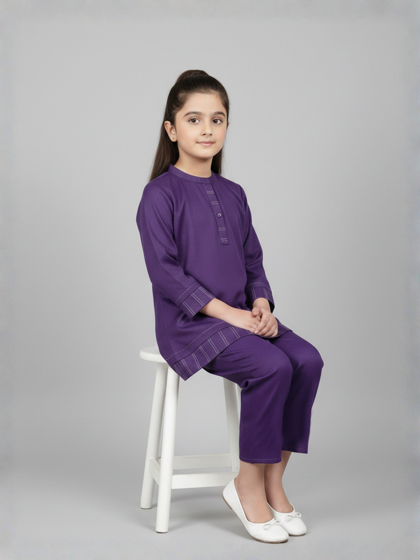 Velvour Girls Mesh Co-Ord Set-VG202-A