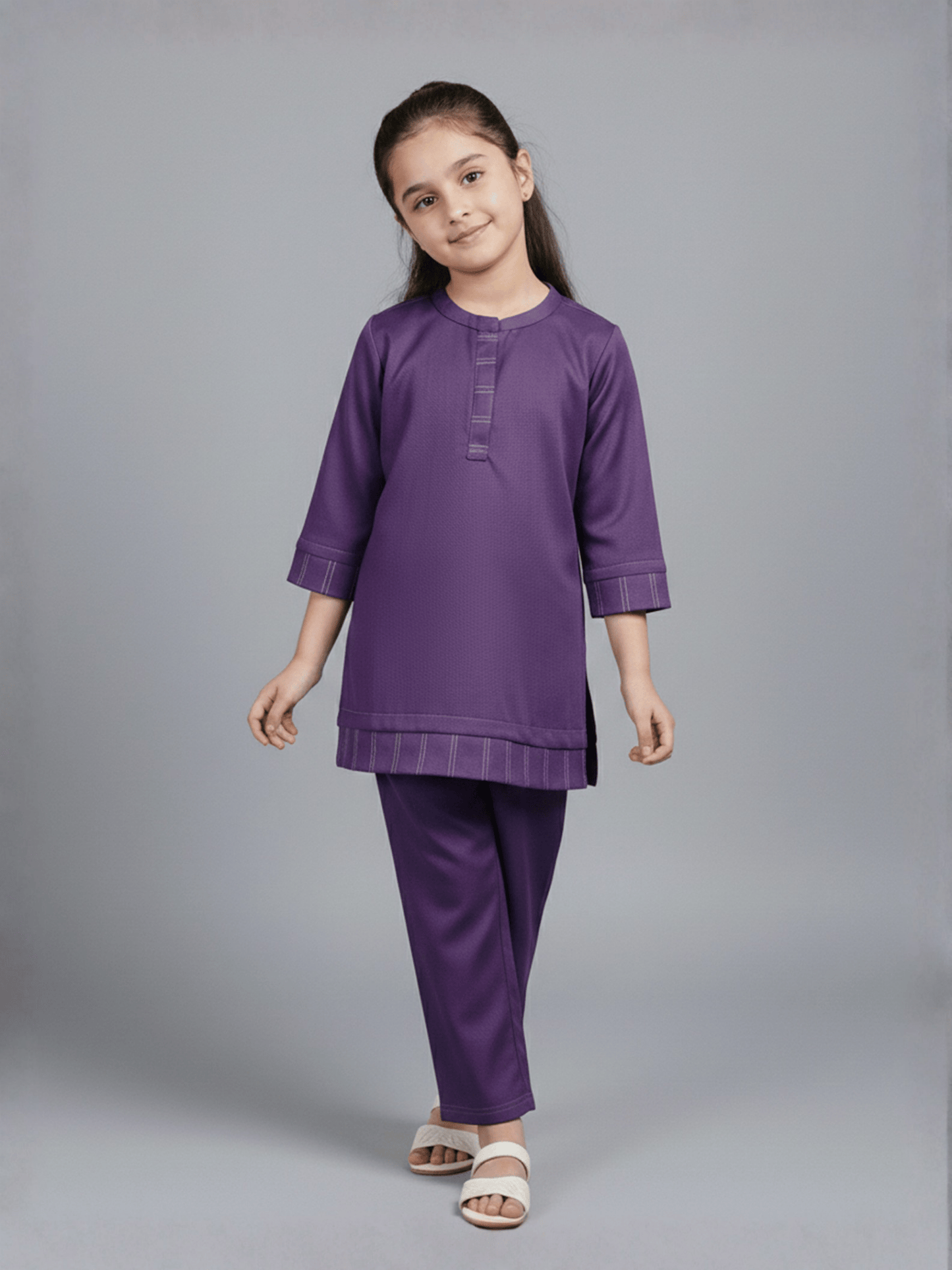 Velvour Girls Mesh Co-Ord Set-VG202-A