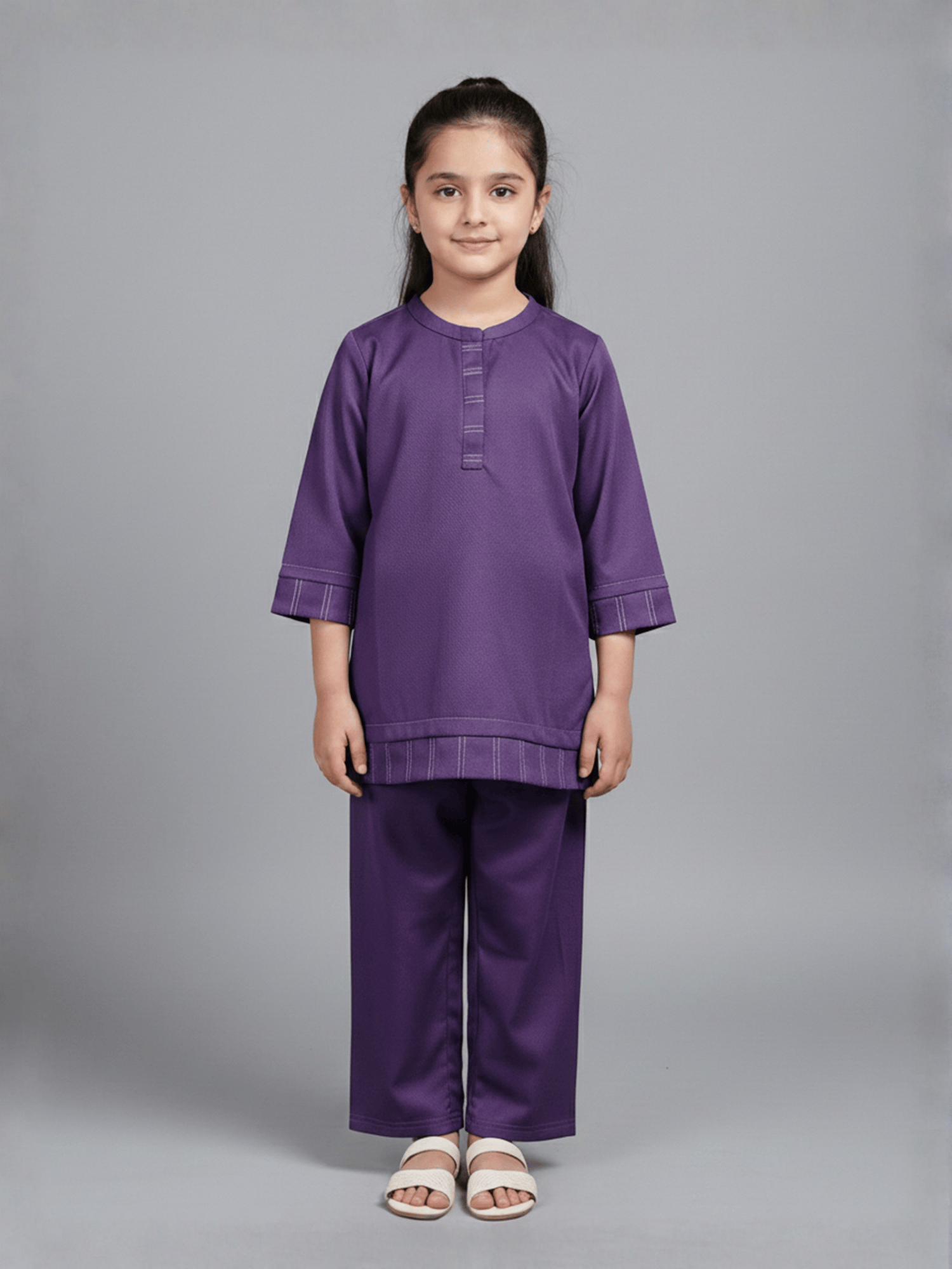 Velvour Girls Mesh Co-Ord Set-VG202-A