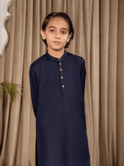 Velvour Boys Cotton Fine Detail Stitched Kurta Shalwar Suit-VB206-B