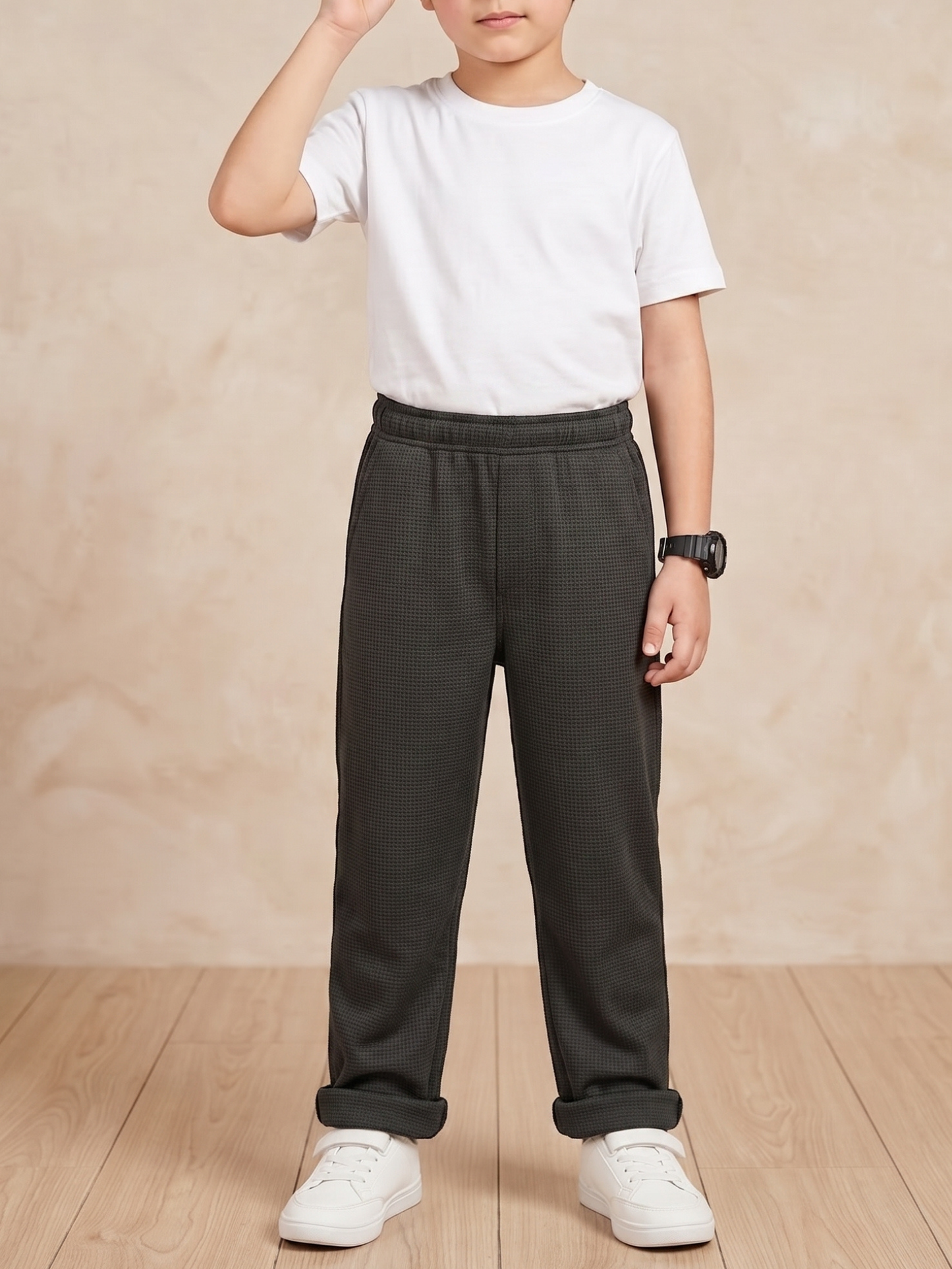 Velvour Boys Polyester Trouser-VT29-B