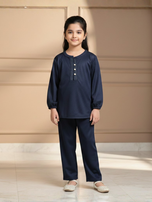 Velvour Girls Mesh Co-Ord Set-VG208-A