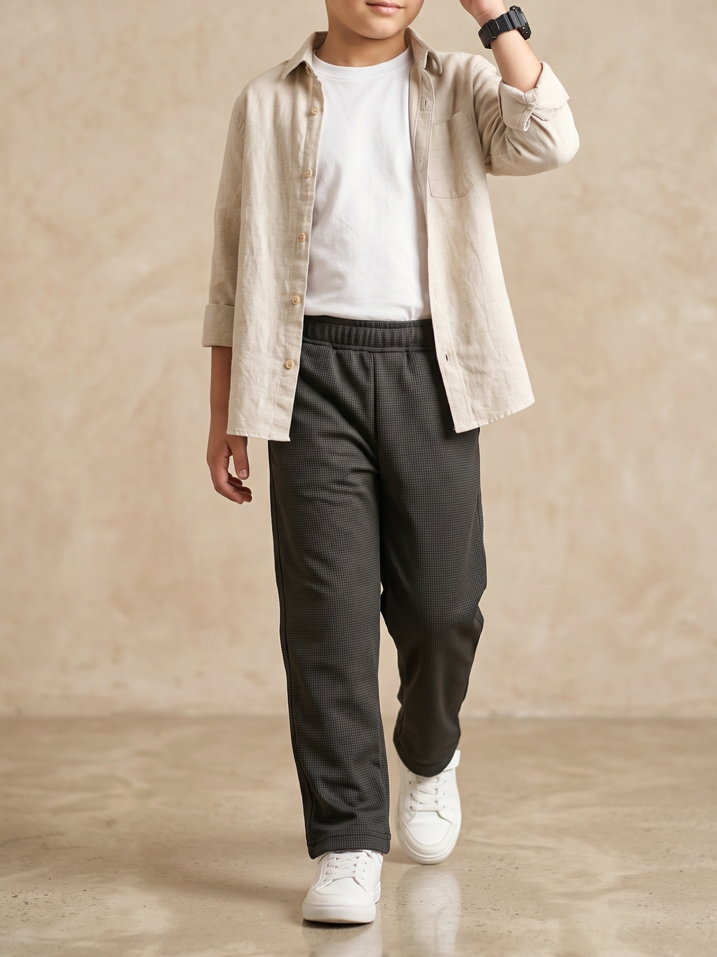 Velvour Boys Polyester Trouser-VT29-B