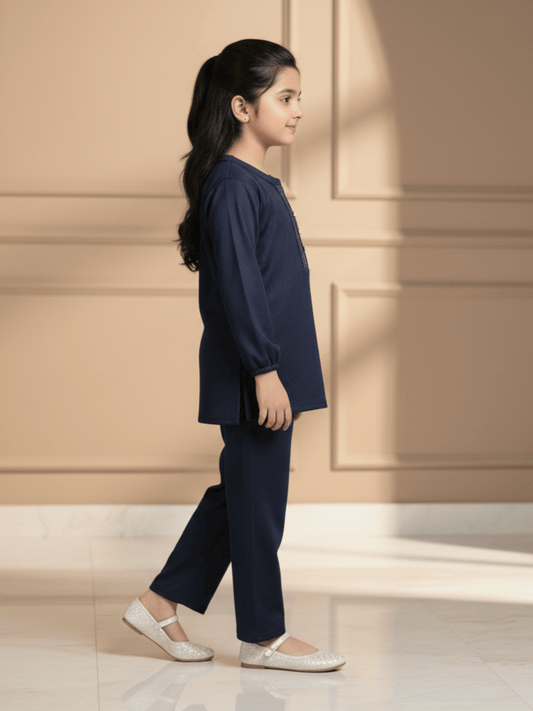 Velvour Girls Mesh Co-Ord Set-VG208-A