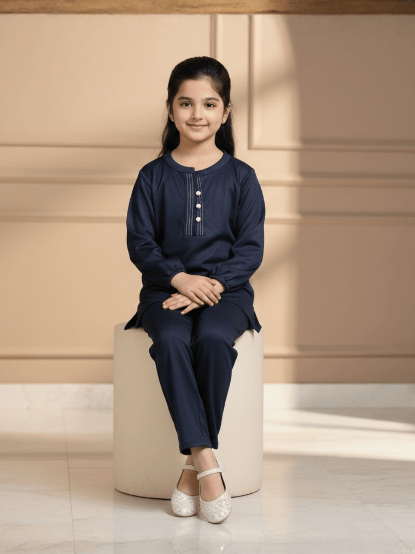 Velvour Girls Mesh Co-Ord Set-VG208-A
