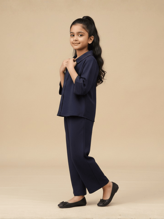 Velvour Girls Mesh Co-Ord Set-VG205-A