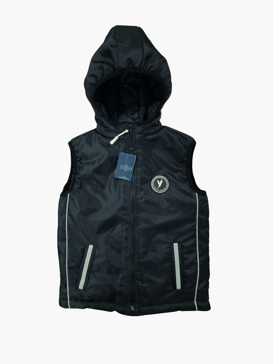 Velvour Sleeveless Hooded Puffer Jacket-VJ77-C