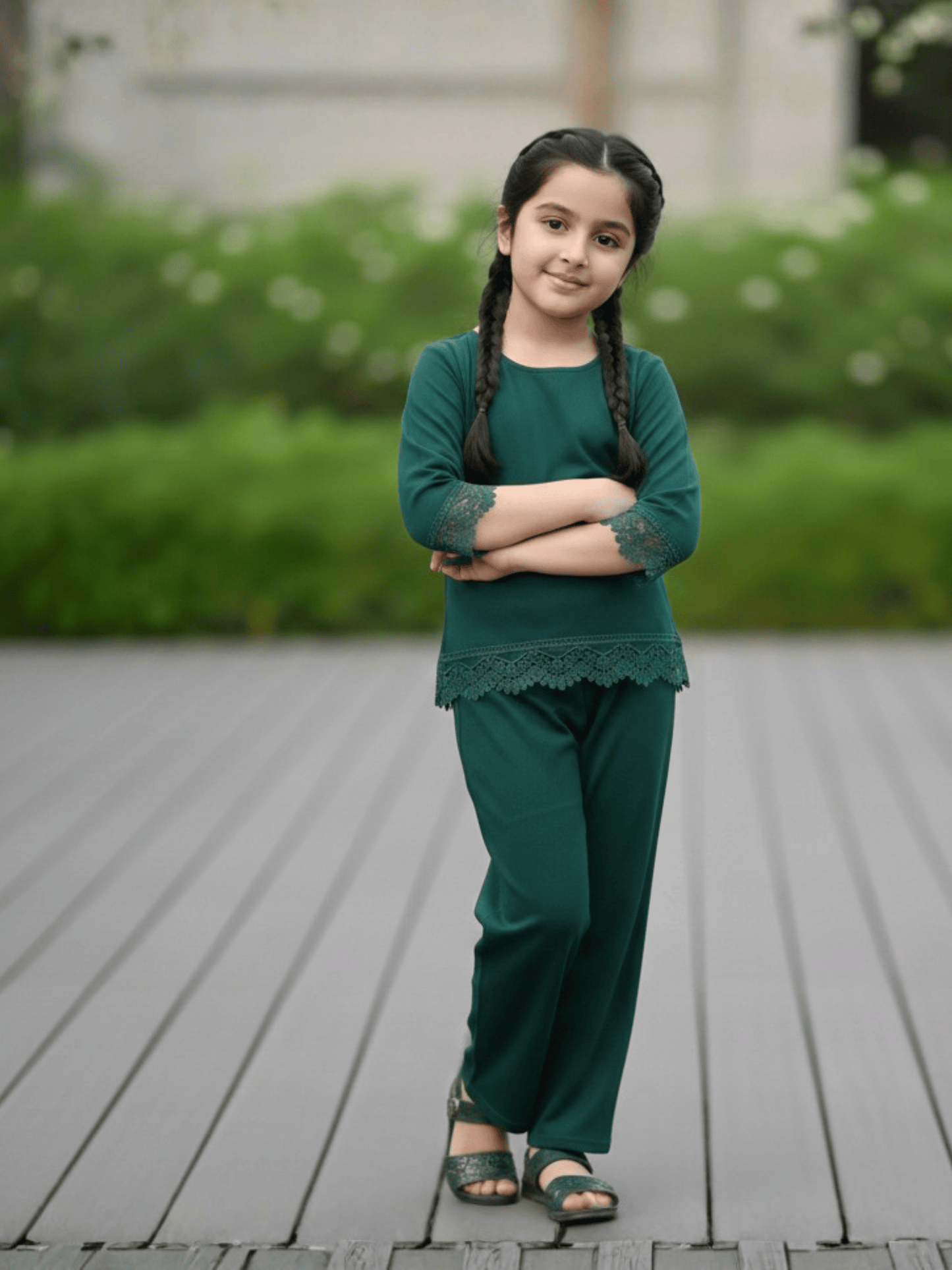 Velvour Girls Mesh Co-Ord Set-VG196-A