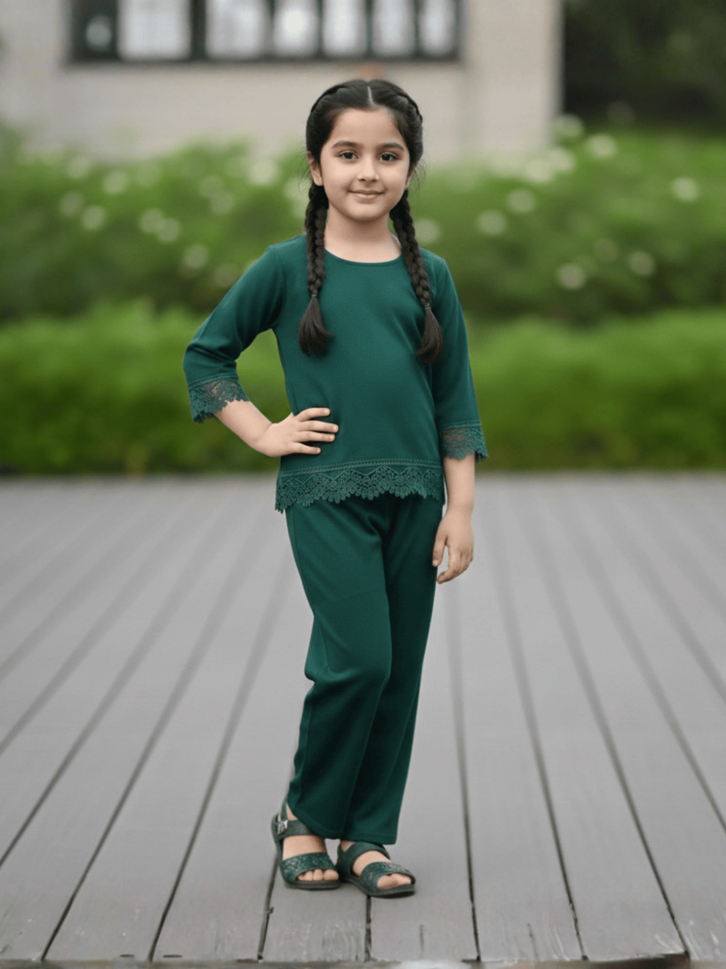 Velvour Girls Mesh Co-Ord Set-VG196-A