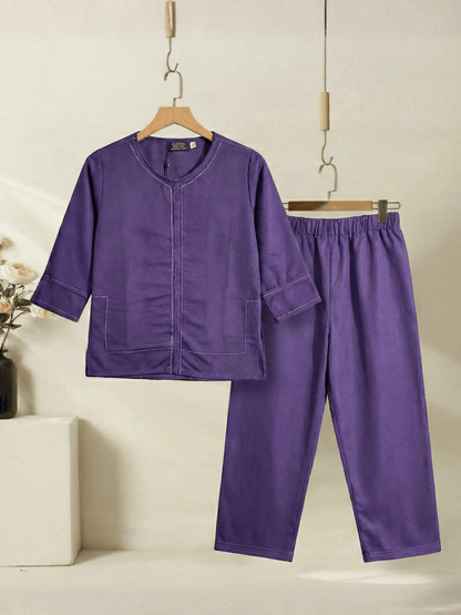 Velvour Girls Mesh Co-Ord Set-VG207-A