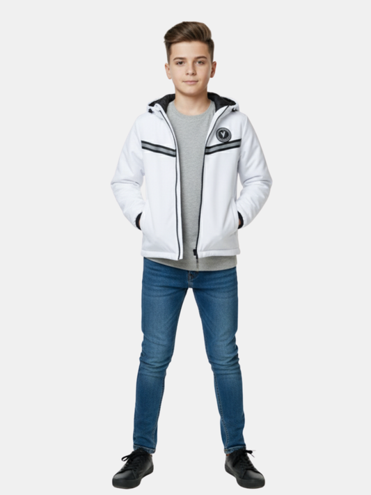 Velvour Full Sleeves Hooded Puffer Jacket-VJ79-A