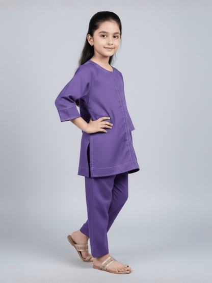 Velvour Girls Mesh Co-Ord Set-VG207-A