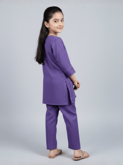 Velvour Girls Mesh Co-Ord Set-VG207-A