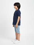Velvour Boys Popcorn Casual Shirt-VP21-B-Blue