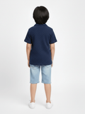 Velvour Boys Popcorn Casual Shirt-VP21-B-Blue