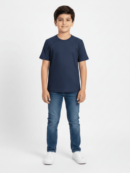 Velvour Boys Polyester T-Shirt-VT18-B