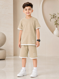 Velvour Boys Single Jersey Tracksuit-VST74-B