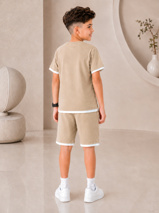 Velvour Boys Single Jersey Tracksuit-VST74-B