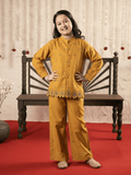 Velvour Girls Cotton Embroidered Co-Ord Set-VG190-A
