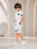Velvour Boys Pique Printed Tracksuit-VPS04