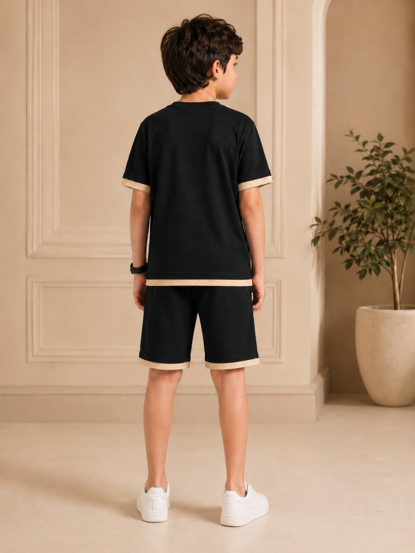 Velvour Boys Single Jersey Tracksuit-VST74-A
