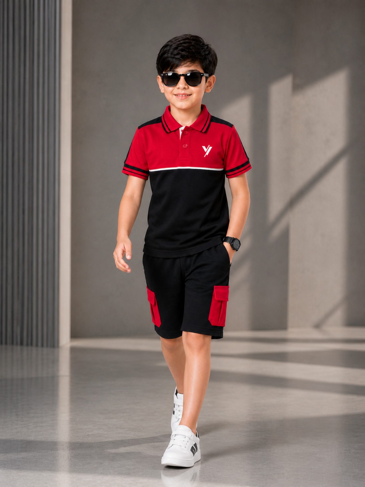 Velvour Boys Pique Tracksuit-VPS06