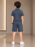Velvour Boys Single Jersey Tracksuit-VST75-A
