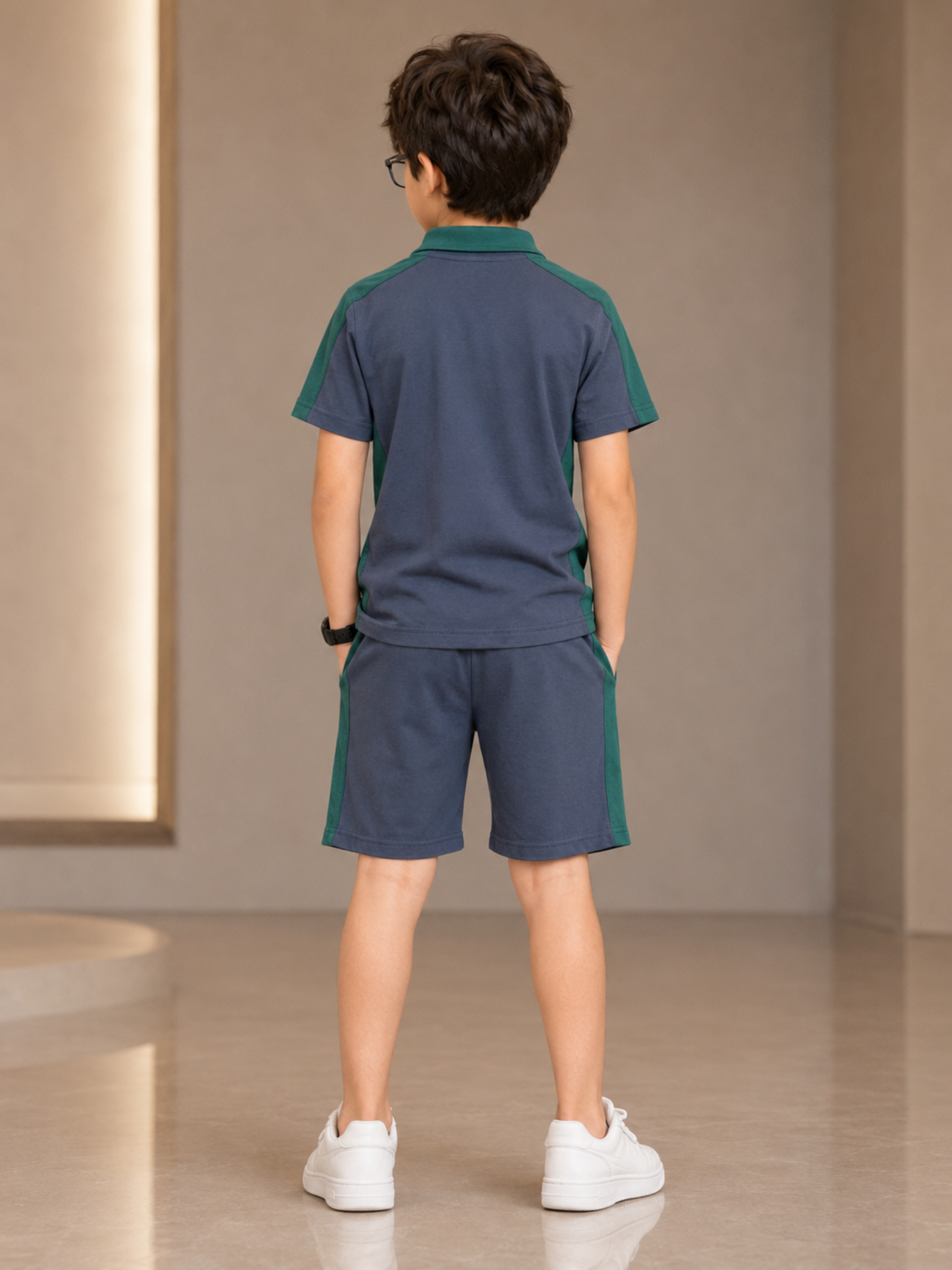 Velvour Boys Single Jersey Tracksuit-VST75-A